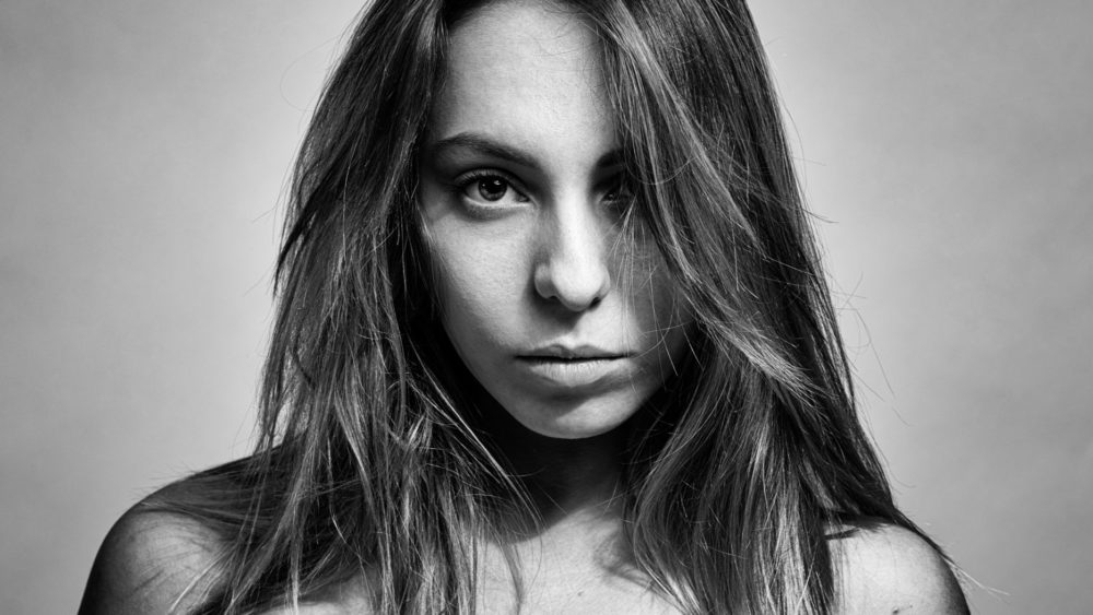 portrait en noir et blanc