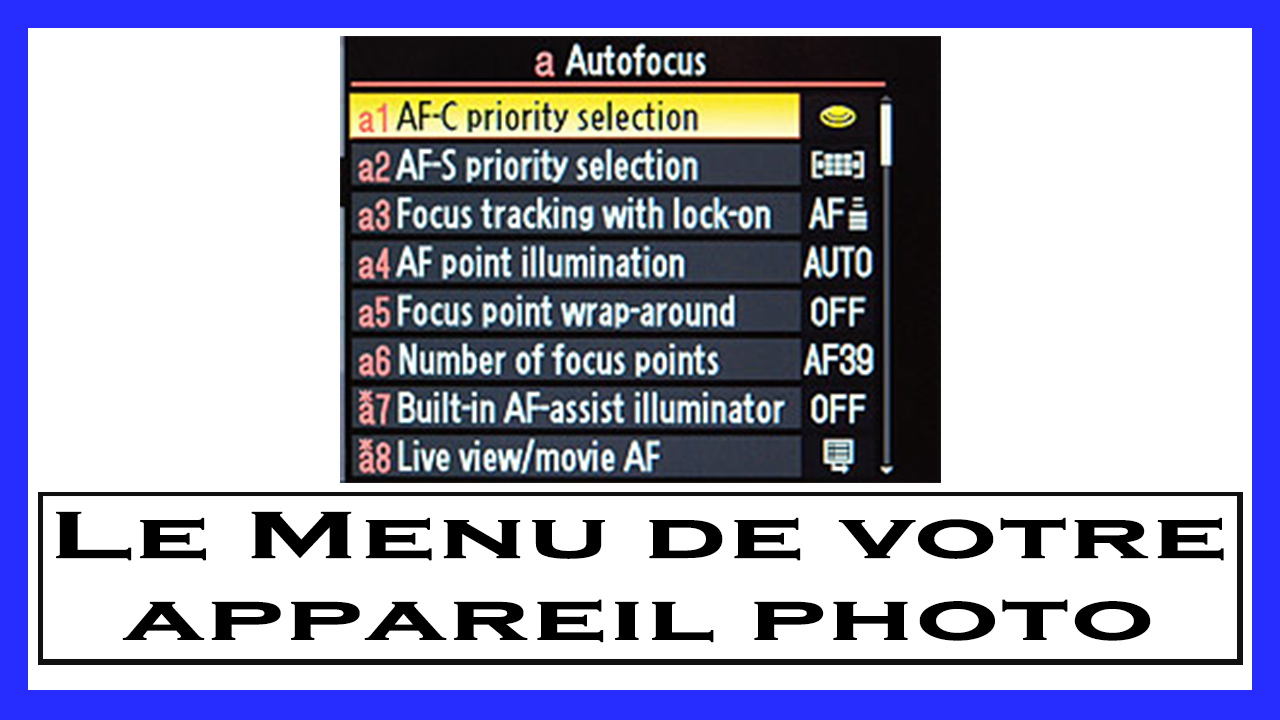 régler son appareil photo