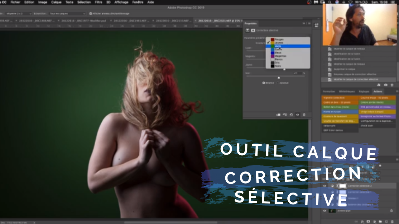 outil calque correction sélective