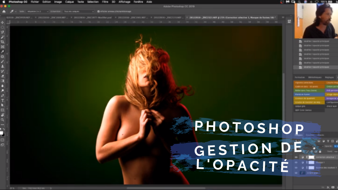 comment gérer l'opacité sur photoshop