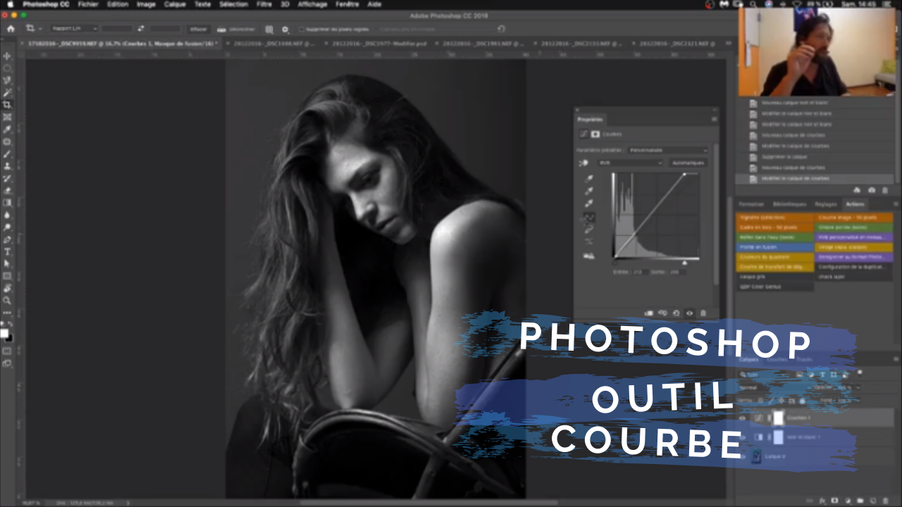 comment utiliser l'outil courbe sur photoshop