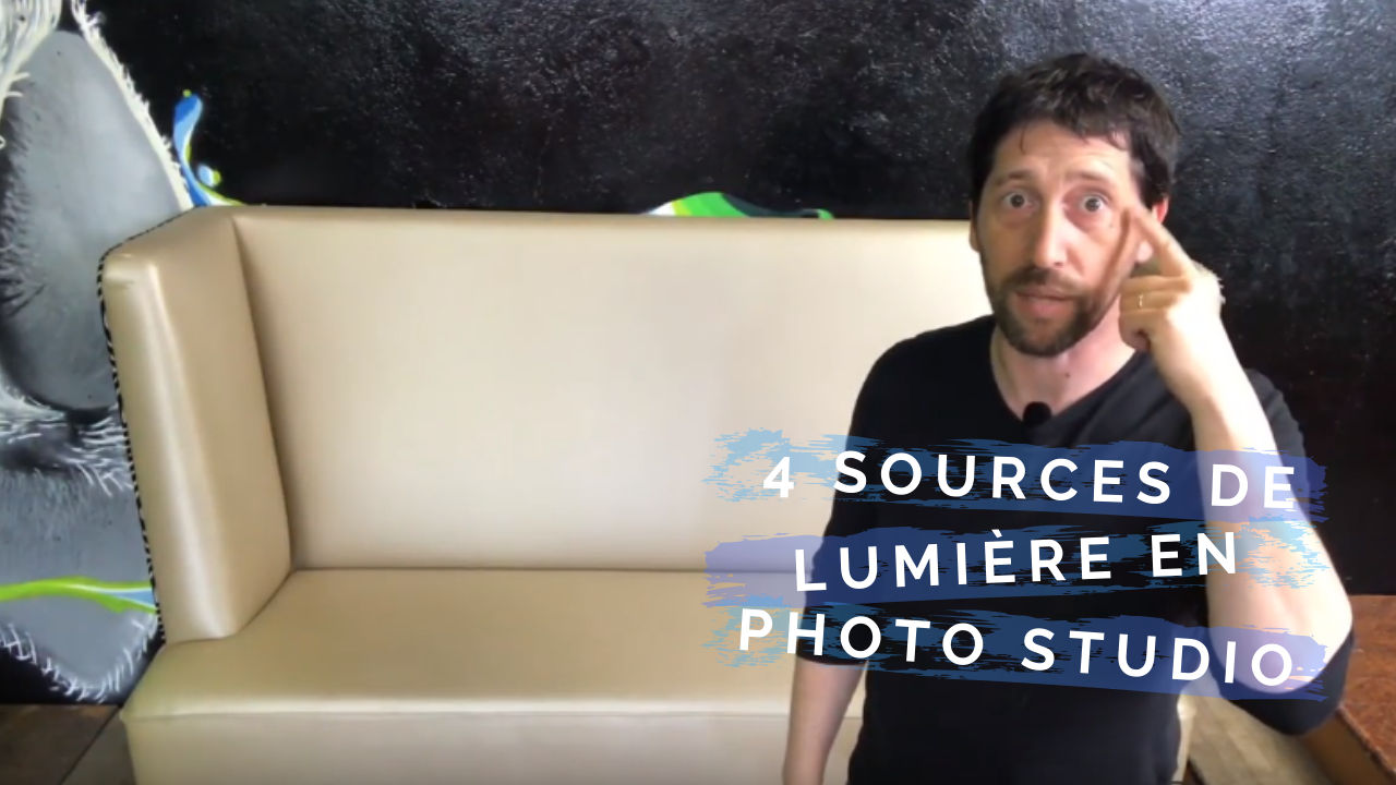 4 sources de lumière en photo studio